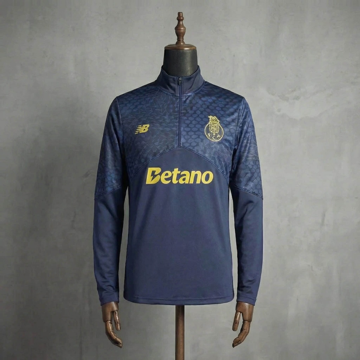 2026/27 Porto Half-Pull long Sleeve Deep Blue Hoodie