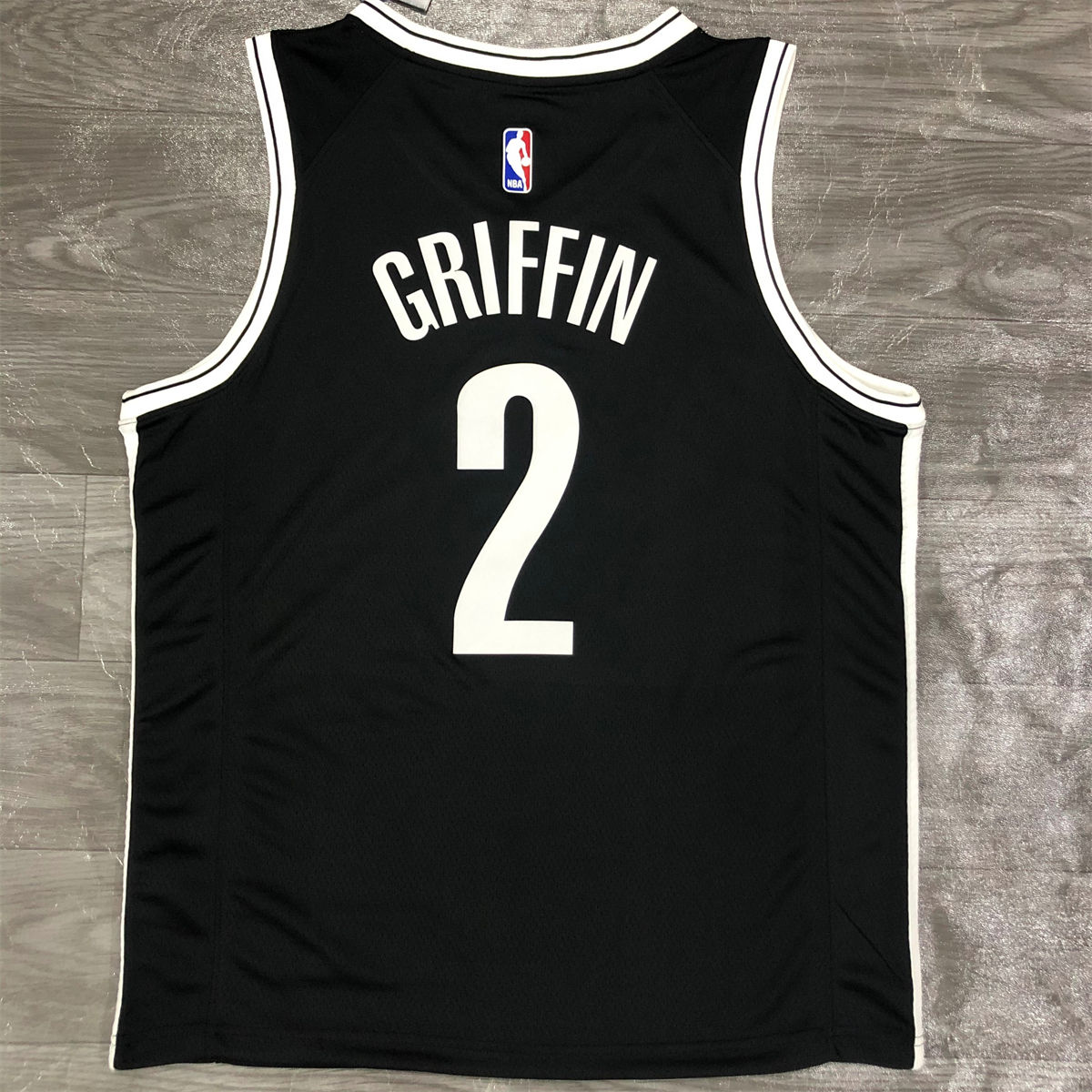 NBA Brooklyn Nets V-Neck Black Jersey GRIFFEN#2 S-XXL