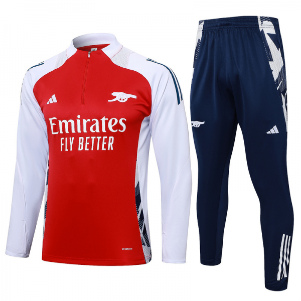 24/25 Arsenal Red Long-sleeved half-pull training kit Football team kit