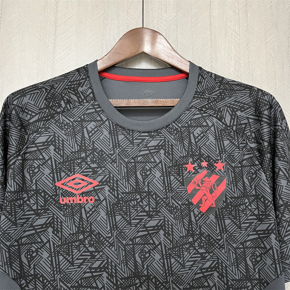 2024/25 Sport Recife Pre-match training Black jersey Fan Version