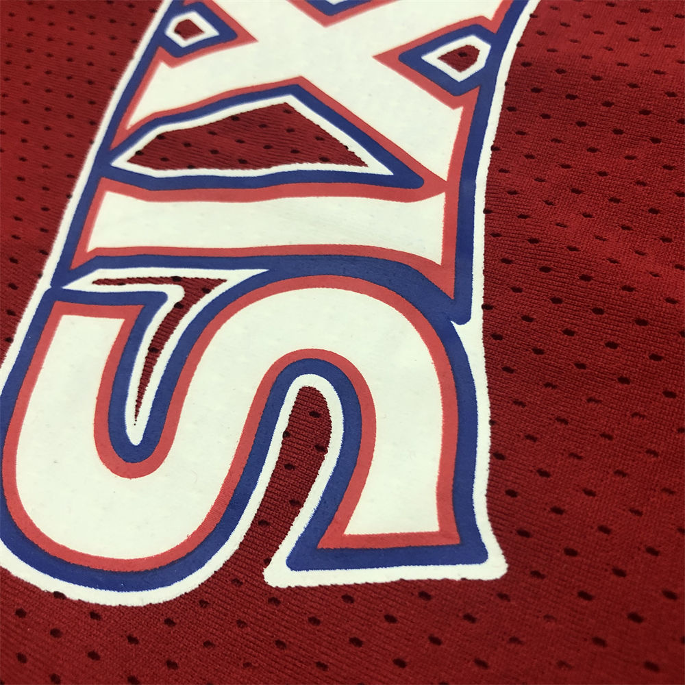 NBA Philadelphia 76ers Mitchellness Red Jersey IVERSON#3 S-XXL