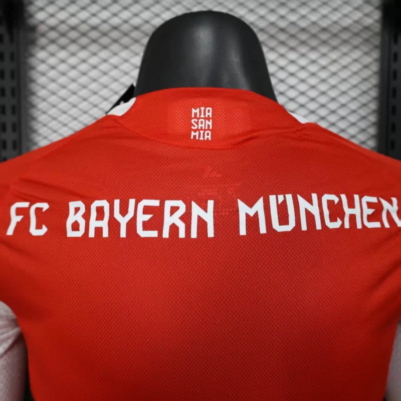 2025/26 Bayern Munich Home Long Sleeve Jersey Player Version