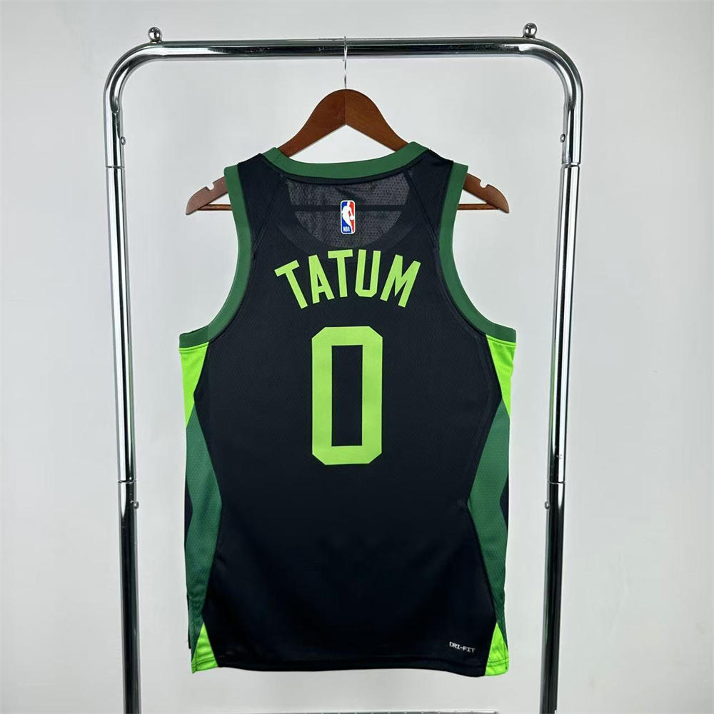 NBA  Boston Celtics 24/25 City Edition Round Neck Black Jersey TATUM#0 S-XXL