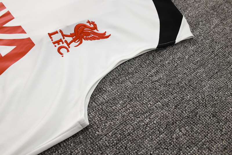 24/25 Liverpool White Training Set Shirt and Shorts