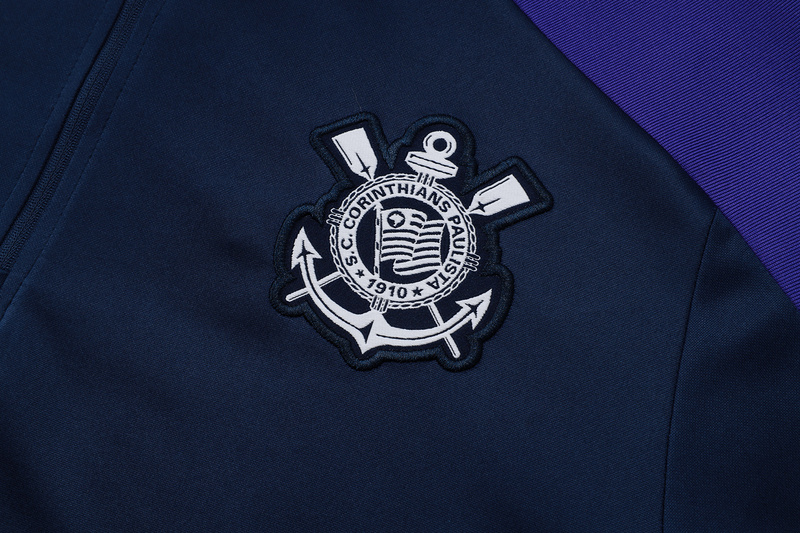 24/25 Corinthians Royal blue Long-sleeved half-pull training kit Football team kit