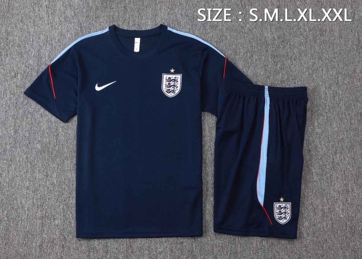 2026 England Cyan Training Set Shirt and Shorts