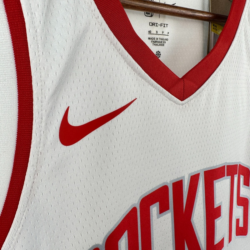 NBA Houston Rockets V-Neck White Jersey DURANT#35 S-XXL