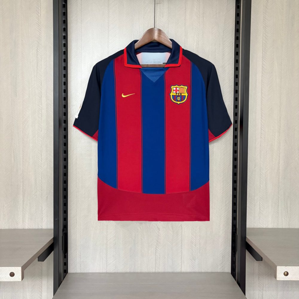Retro Barcelona 03/04  home jersey Fan Version