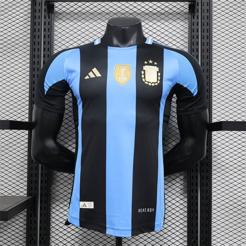 24/25 Argentina Black and Blue Jersey Player Version