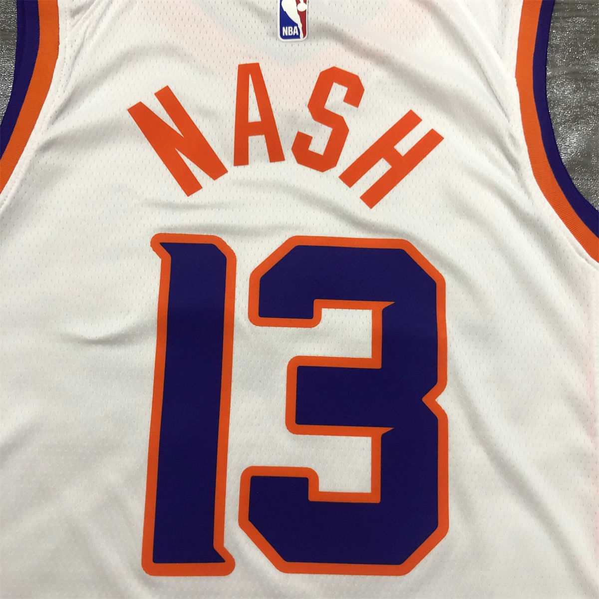 NBA Phoenix Suns V-Neck White jersey NASH#13 S-XXL