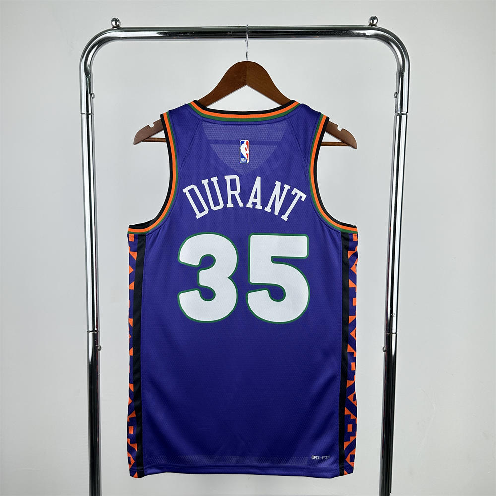 NBA Phoenix Suns 24/25 City Edition DURANT#35 Purple Jersey S-XXL