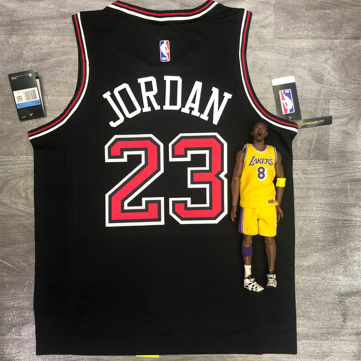 NBA Chicago Bulls Round neck Black Jersey JORDAN#23 S-XXL