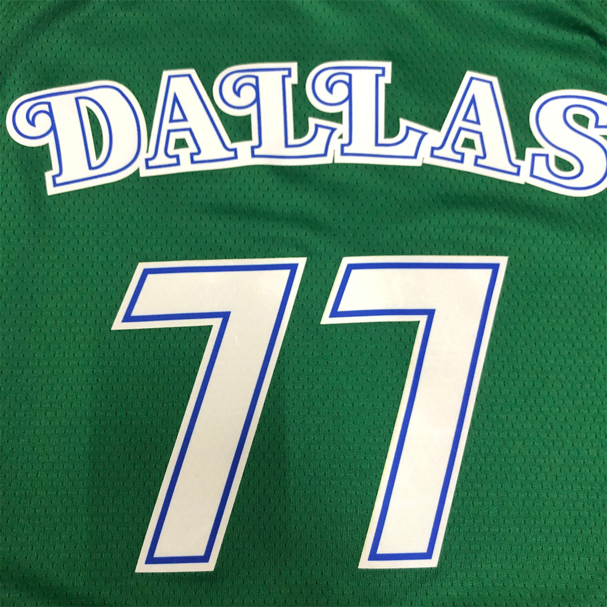 NBA Dallas Mavericks Round Neck Green Jersey DONCIC#77 S-XXL