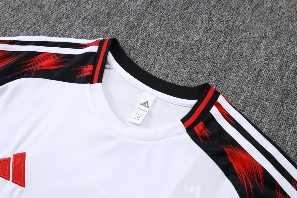 2026 Flamengo White Training Set Shirt and Shorts