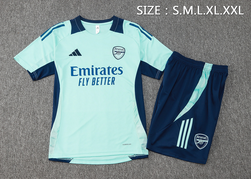 24/25 Arsenal Light green Training Set Shirt and Shorts
