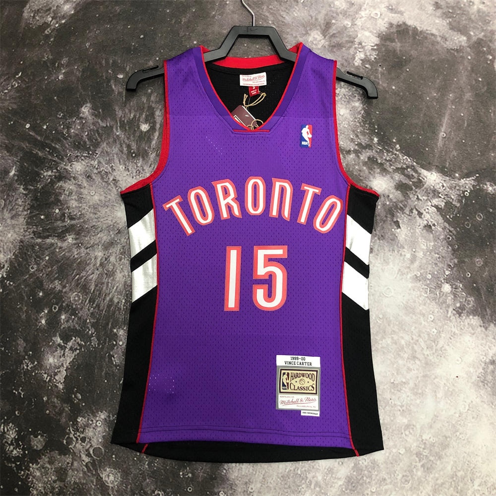 NBA Toronto Raptors V-Neck Purple jersey CARTER#15 S-XXL