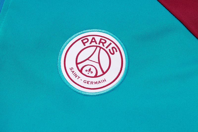 24/25 PSG Blue Long-sleeved half-pull training kit Football team kit