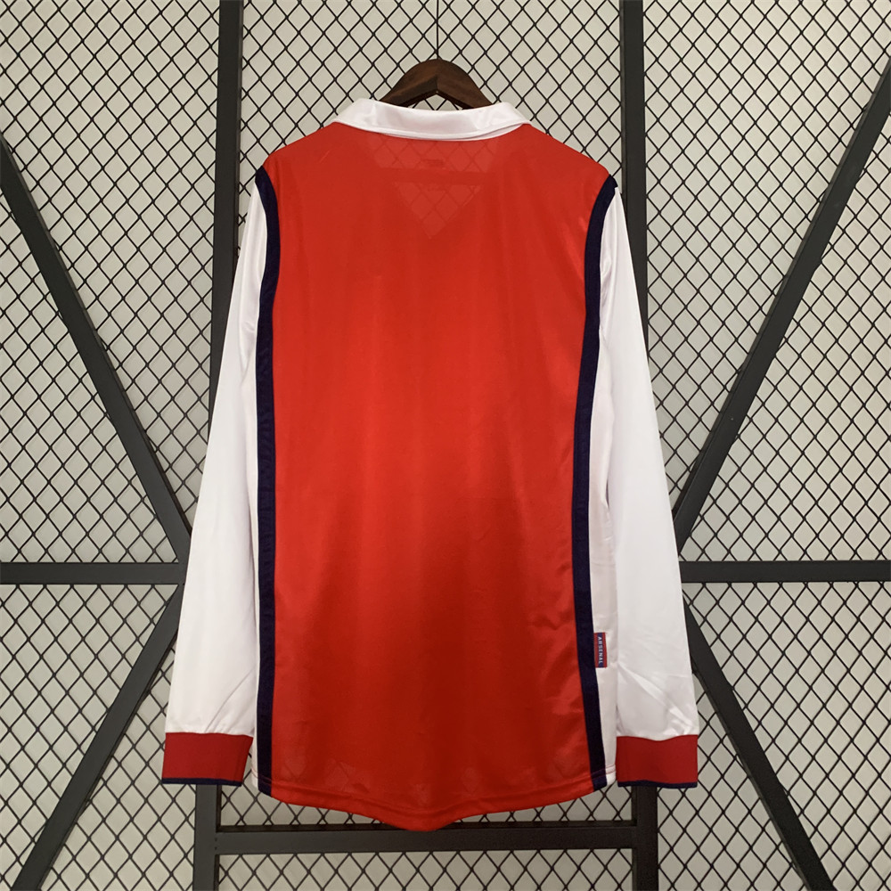 Retro Arsenal 98/99 long sleeve Home jersey Fan Version