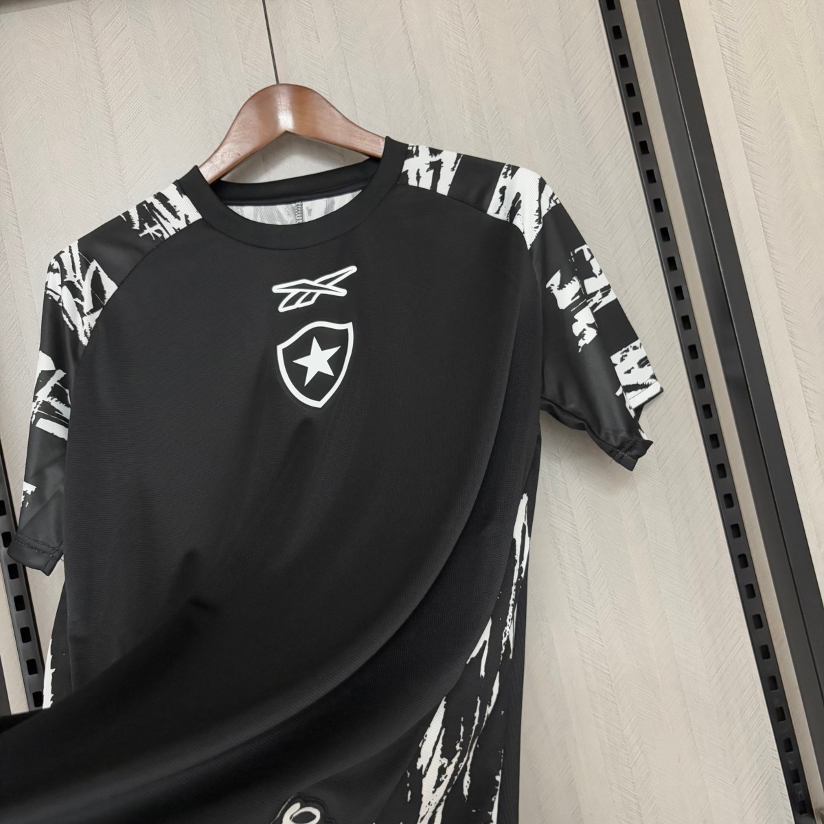 2025/26 Botafogo Black pre-match training suit jersey Fan version