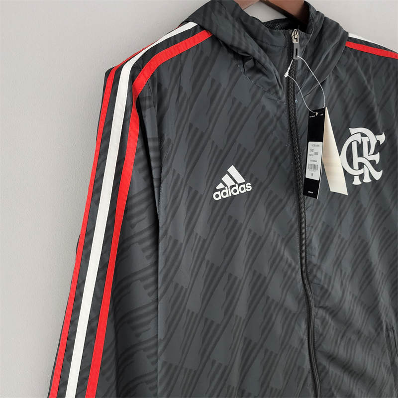 2022 Flamengo Windbreaker Black Red & White Edge Sport Unifom jersey Sport Unifom