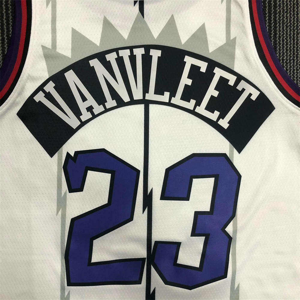NBA Toronto Raptors Round Neck White VANVLEET#23 jersey S-XXL