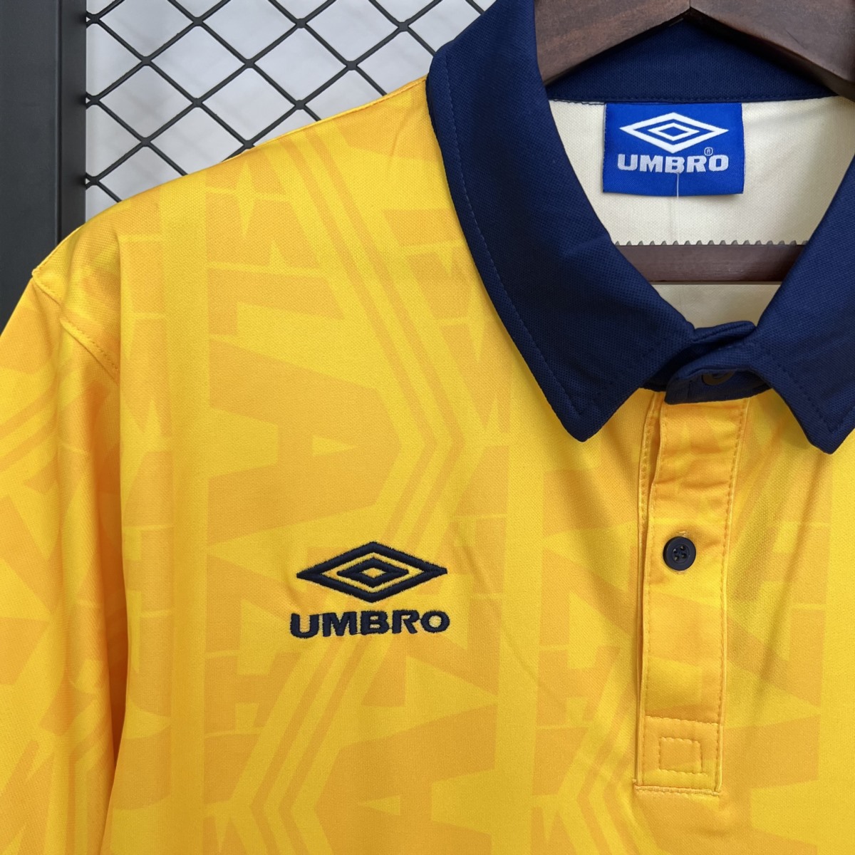 Retro Lazio 1991 Away yellow jersey Fan Version