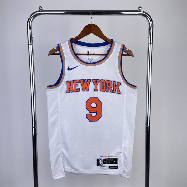 NBA New York Knicks RoundNeck White jersey BARRETT#9 S-XXL