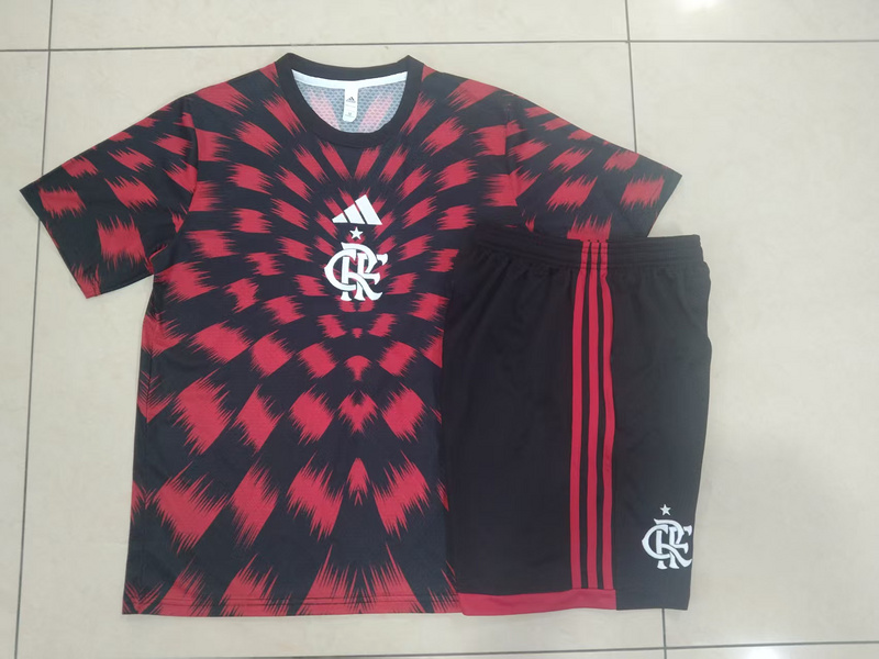 2025/26 Flamengo Red Black Training Set Shirt and Shorts