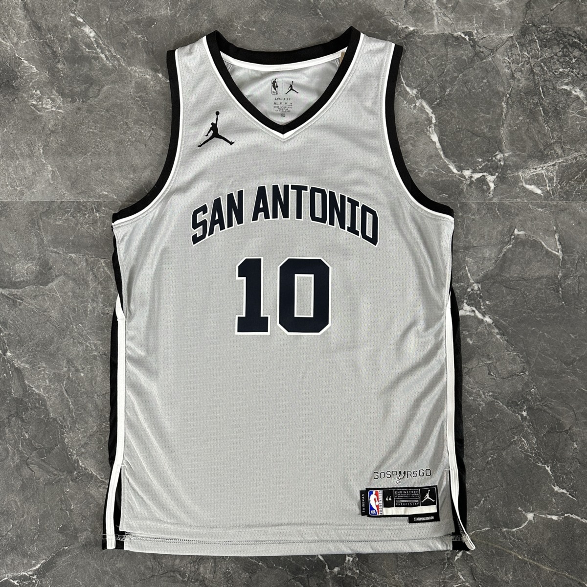 NBA 2026 San Antonio Spurs Grey jersey SOCHAN#10