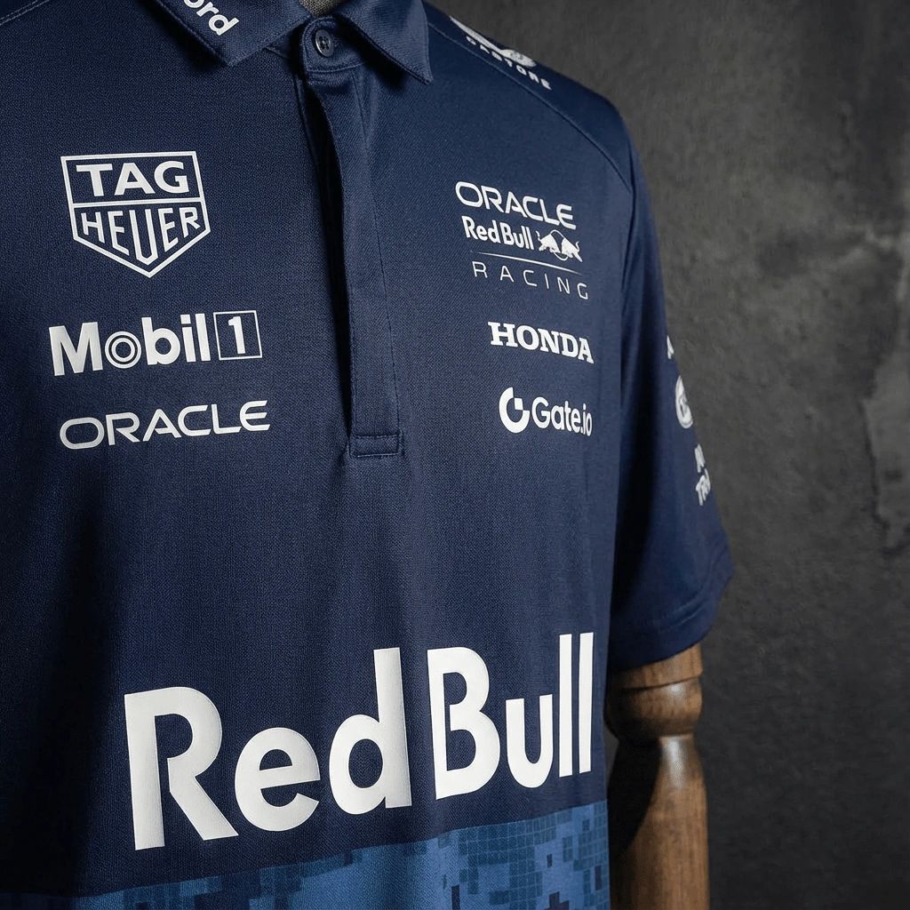 F1 Racing Oracle Red Bull 2025 Black Hypebeast POLO