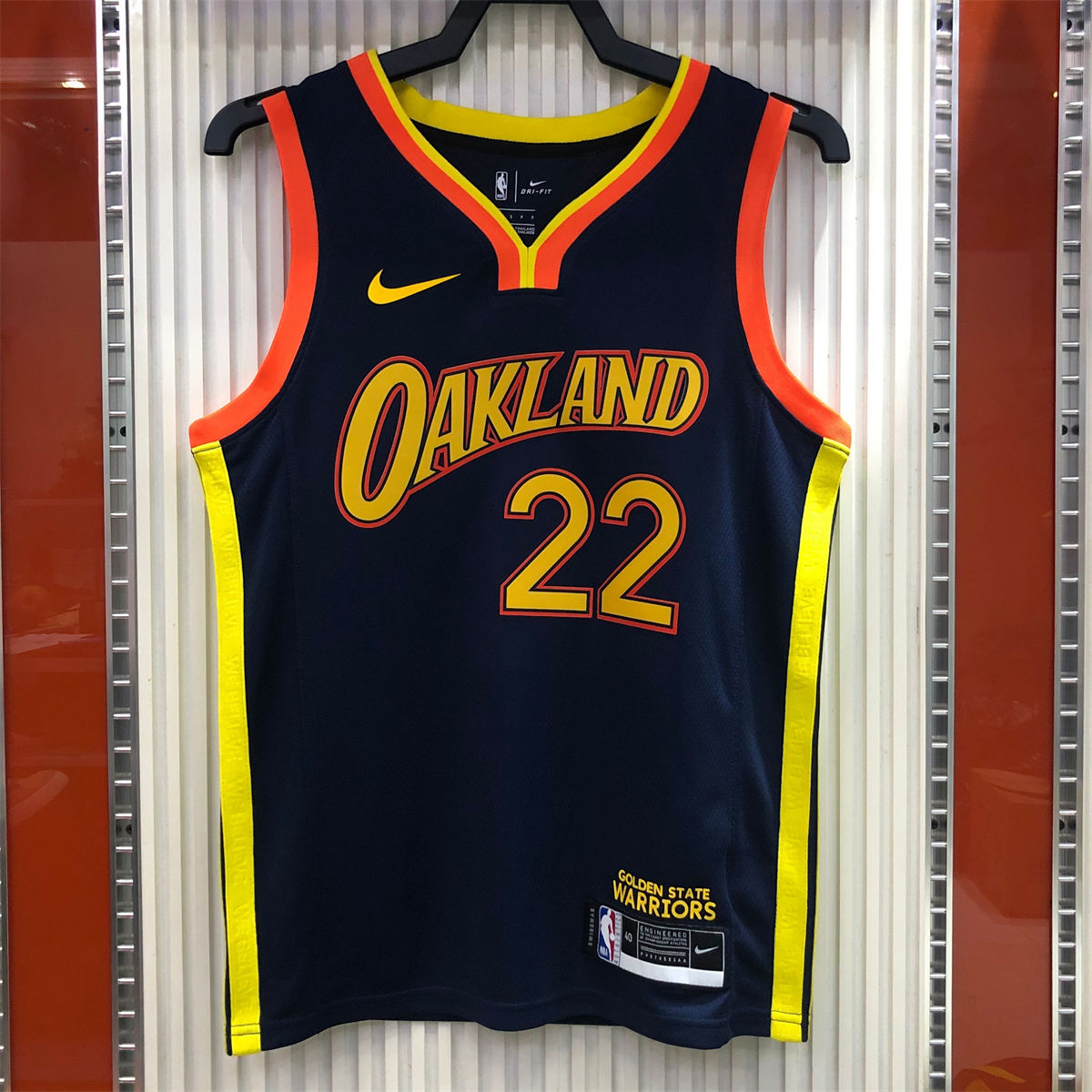 NBA Golden State Warriors V neck Black Jersey WIGGINS#22 S-XXL