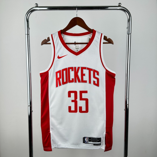 NBA Houston Rockets V-Neck White Jersey DURANT#35 S-XXL