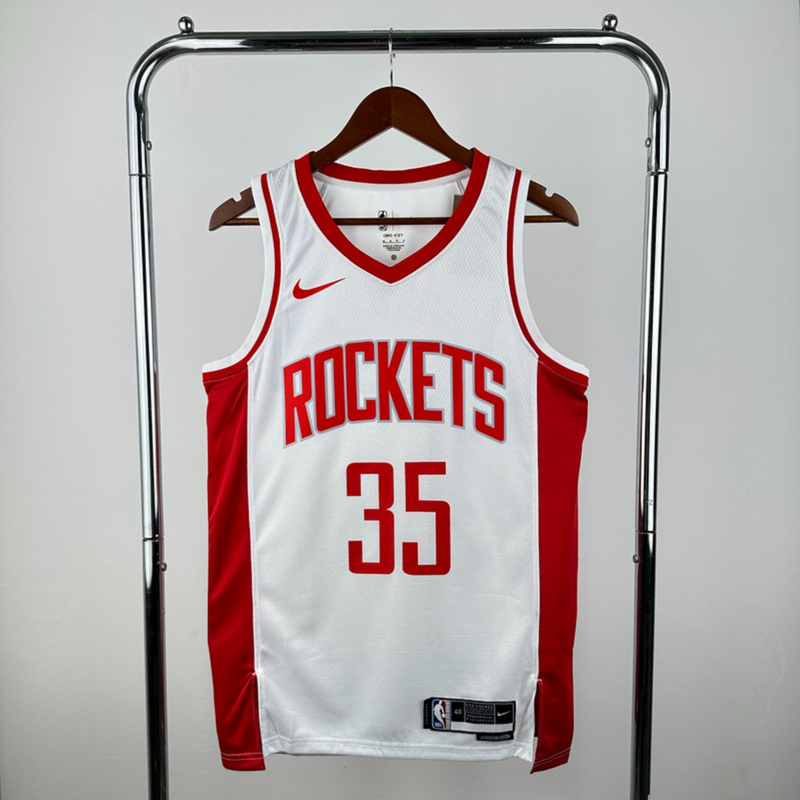 NBA Houston Rockets V-Neck White Jersey DURANT#35 S-XXL