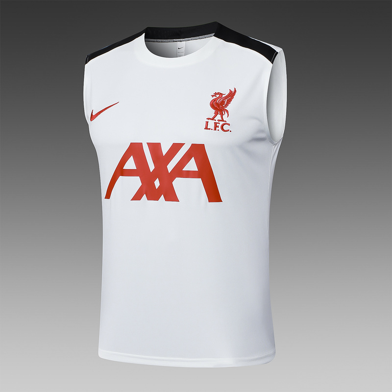 24/25 Liverpool White Training Set Shirt and Shorts