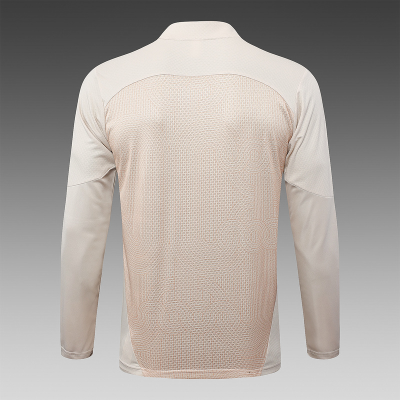 24/25 AC Milan Apricot Long-sleeved half-pull training kit Football team kit