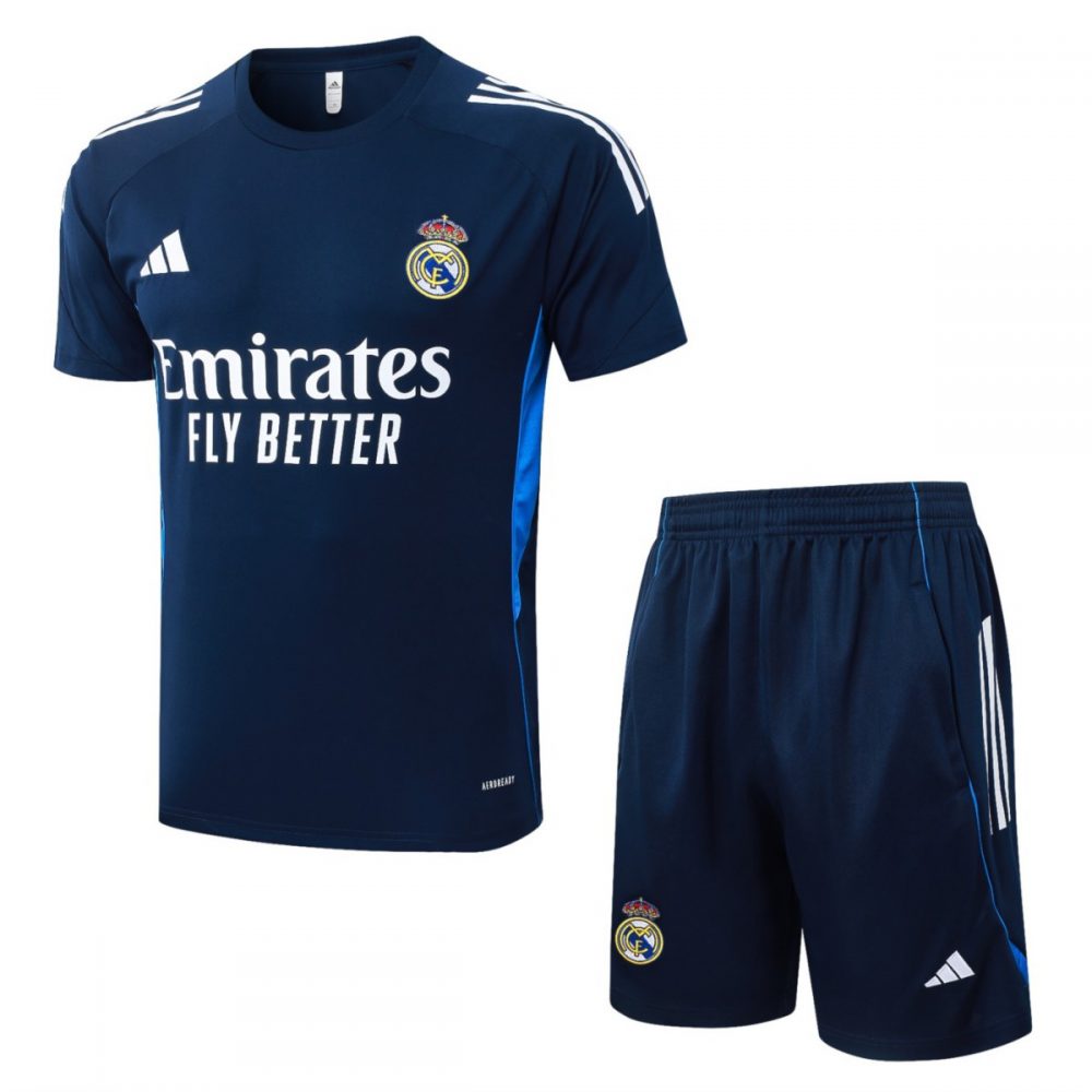 2026 Real Madrid Royal blue Training Set Shirt and Shorts