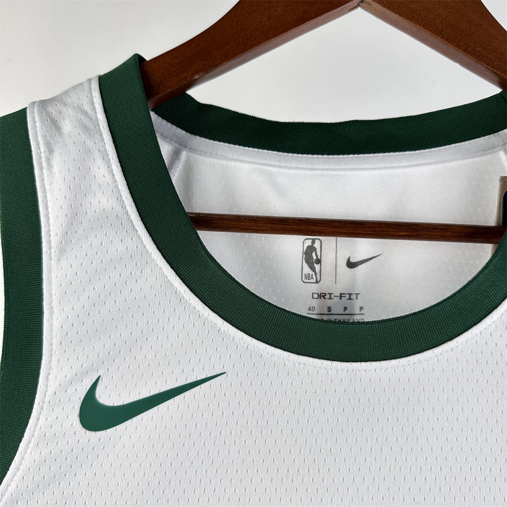 NBA Boston Celtics 2024 City Edition Round Neck White Jersey TATUM#0 S-XXL