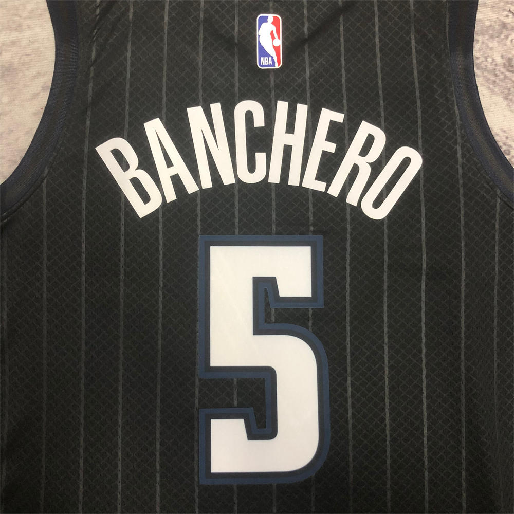 NBA Orlando Magic V-Neck Jersey Black BANCHERD#5 S-XXL