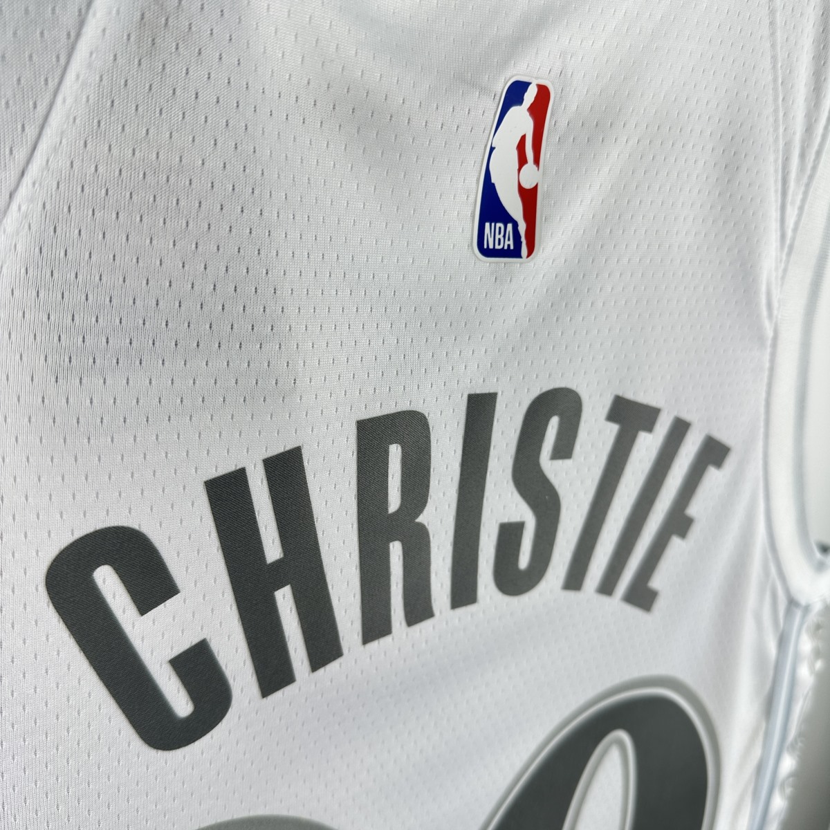 NBA Dallas Mavericks 24/25 City Edition V-Neck White Jersey CHRISTIE#00 S-XXL