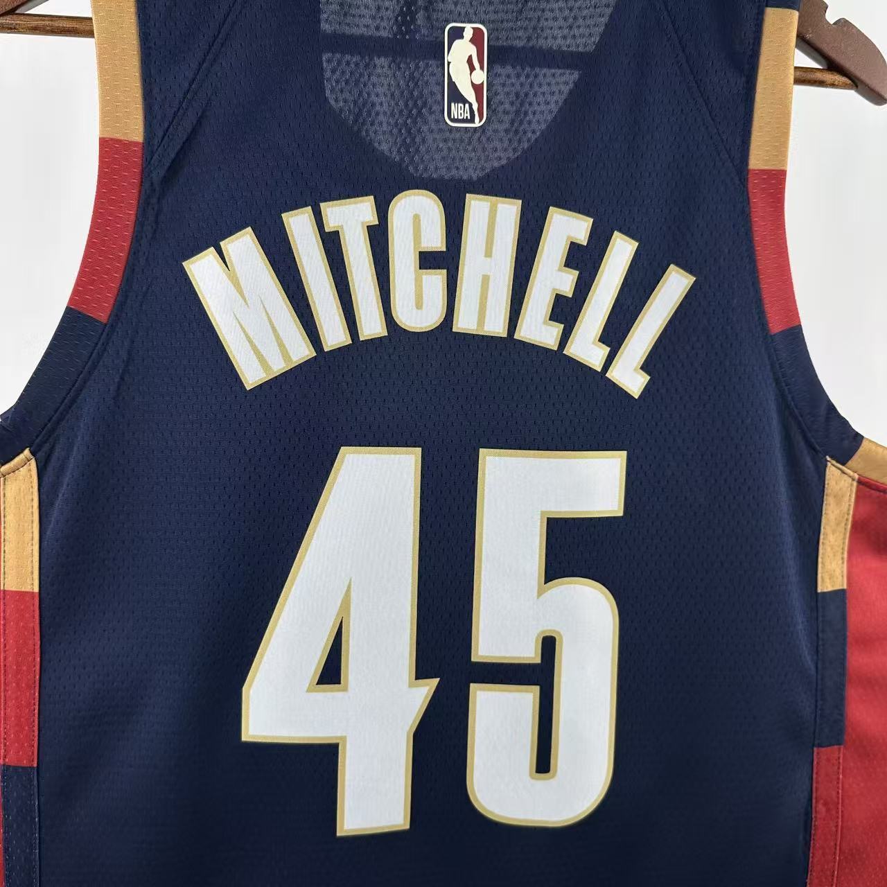 NBA Cleverland Cavaliers 2026 Vintage Style Black jersey MITCHELL#45