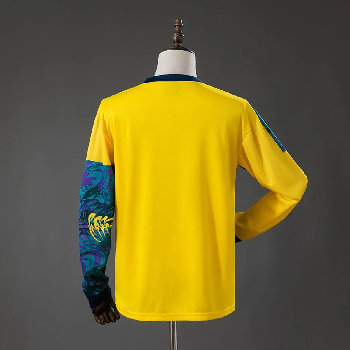 Retro England 1995 goalkeeper Long Sleeve jersey Fan Version
