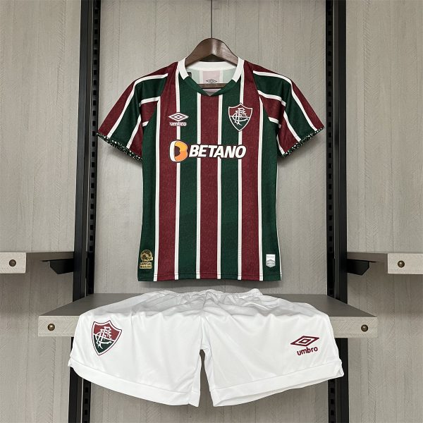 2024/25 kids kits Fluminense Home jersey size: 16-28