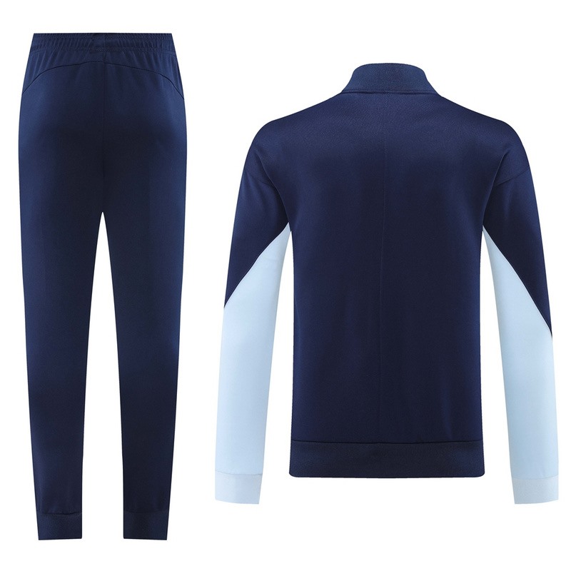 2024  France Royal Blue Jacket Training Suit Set Football Team Shirt Sports Fashion