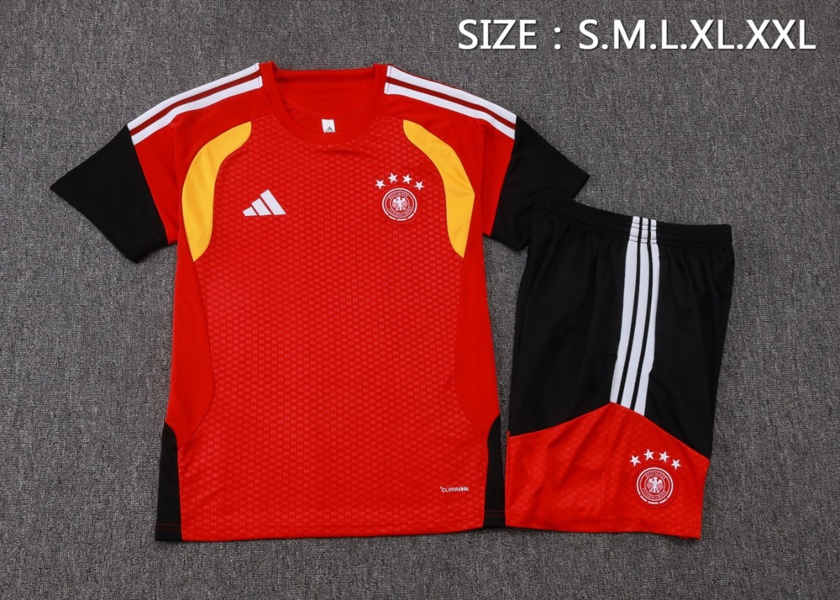 2026 Germany Red Training Set Shirt and Shorts