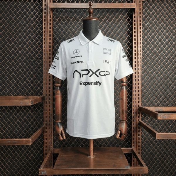 F1 Racing Mercedes-Benz APXGP 2025 White Shirt