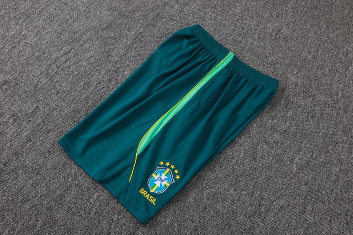 2026 Brazil Lake blue Training Set Shirt and Shorts