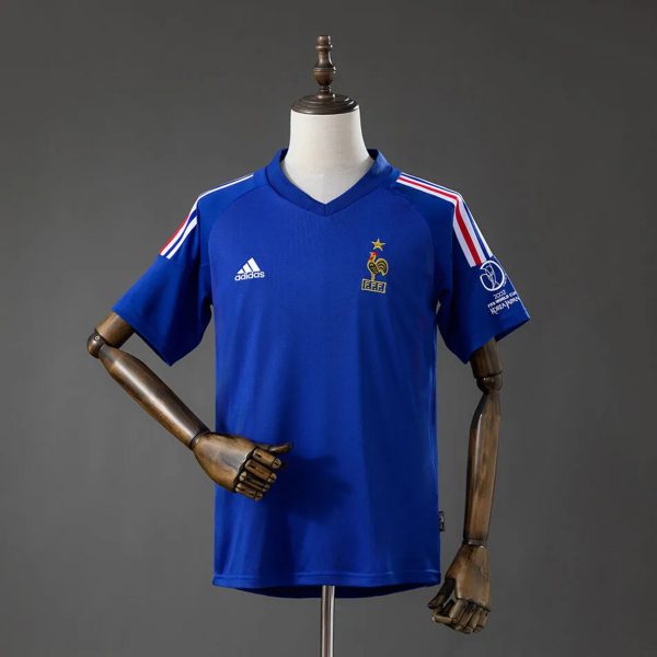 Retro France 2002 Home Jersey Fan Version