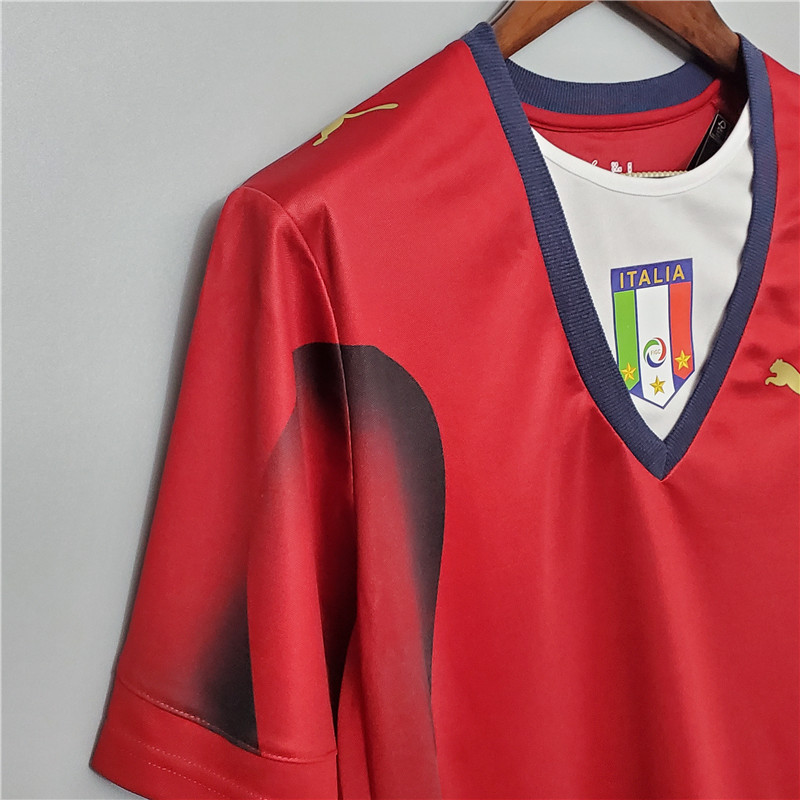 Retro Italy 2006 Red jersey Fan Version