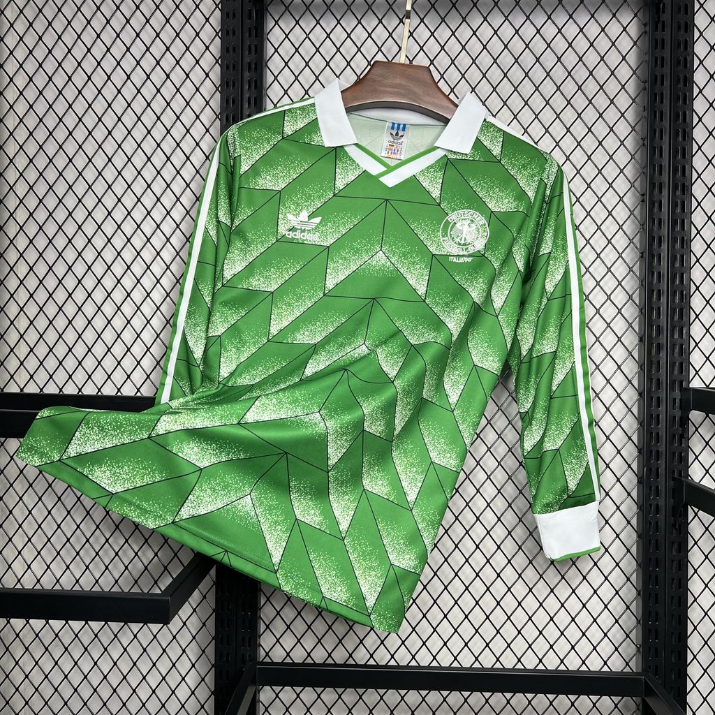 Retro Germany 1990 Away Long Sleeve jersey Fan Version