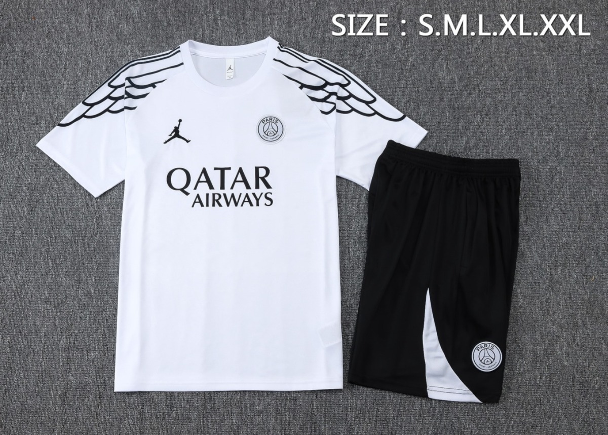 2026 PSG White Training Set Shirt and Shorts